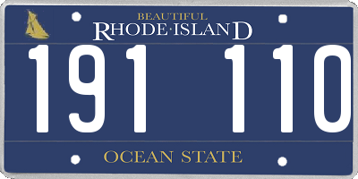 RI license plate 191110