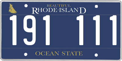 RI license plate 191111