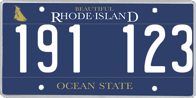 RI license plate 191123