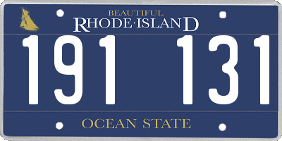 RI license plate 191131