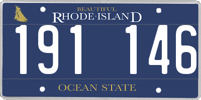 RI license plate 191146