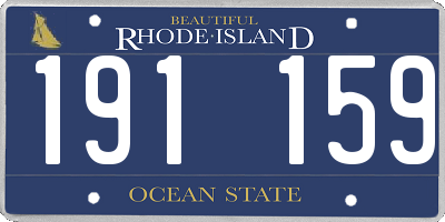 RI license plate 191159