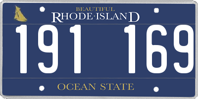 RI license plate 191169