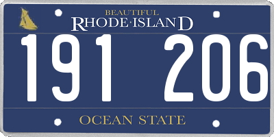 RI license plate 191206