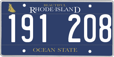 RI license plate 191208