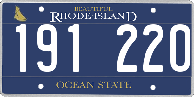 RI license plate 191220