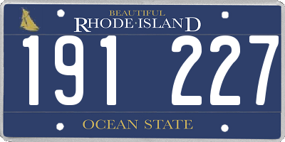 RI license plate 191227