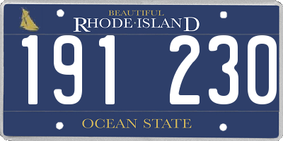 RI license plate 191230