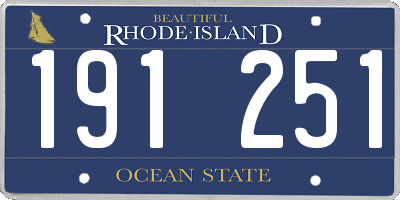 RI license plate 191251