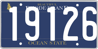 RI license plate 19126