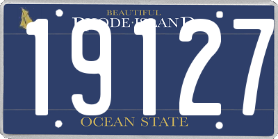 RI license plate 19127