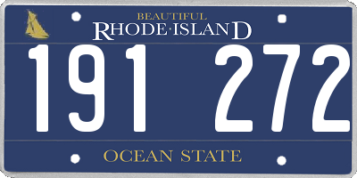 RI license plate 191272