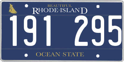 RI license plate 191295