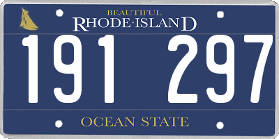 RI license plate 191297