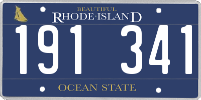 RI license plate 191341
