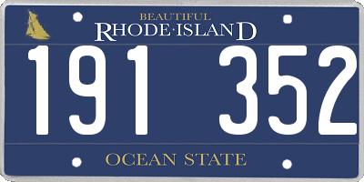 RI license plate 191352