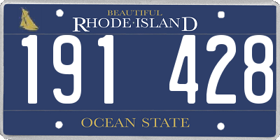RI license plate 191428