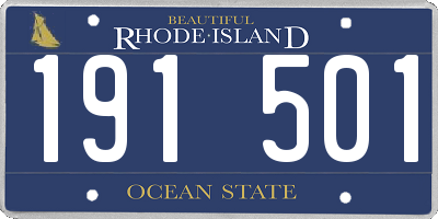 RI license plate 191501