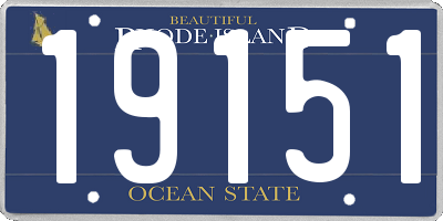 RI license plate 19151