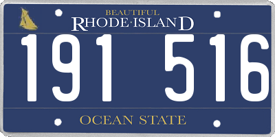 RI license plate 191516