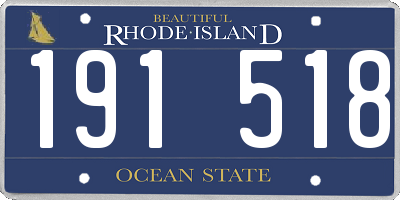 RI license plate 191518