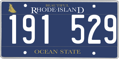 RI license plate 191529