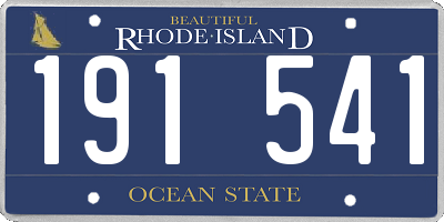 RI license plate 191541