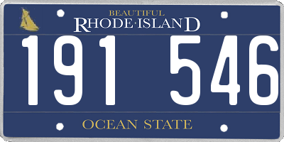 RI license plate 191546