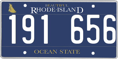 RI license plate 191656