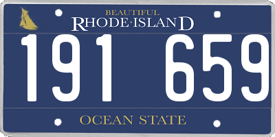 RI license plate 191659