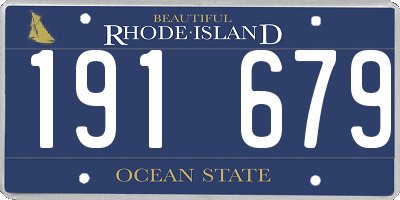 RI license plate 191679