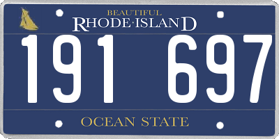 RI license plate 191697