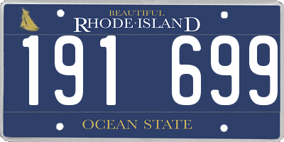 RI license plate 191699