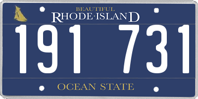 RI license plate 191731