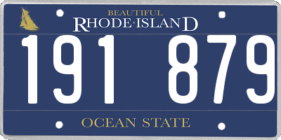 RI license plate 191879