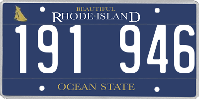 RI license plate 191946
