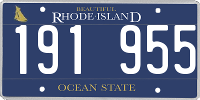 RI license plate 191955