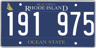 RI license plate 191975