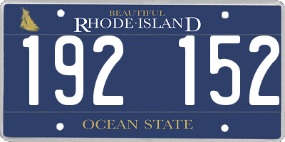 RI license plate 192152