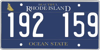 RI license plate 192159