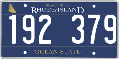 RI license plate 192379