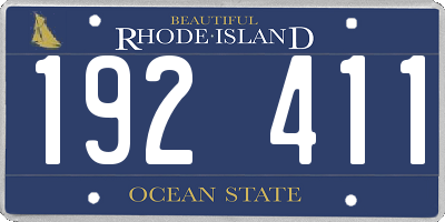 RI license plate 192411