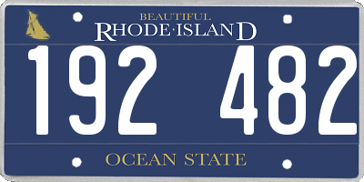 RI license plate 192482