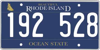 RI license plate 192528