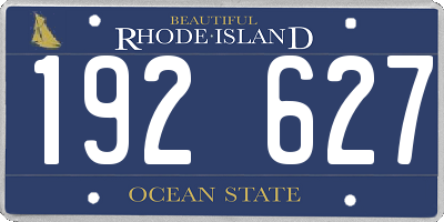 RI license plate 192627