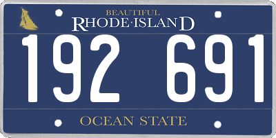 RI license plate 192691