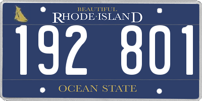 RI license plate 192801