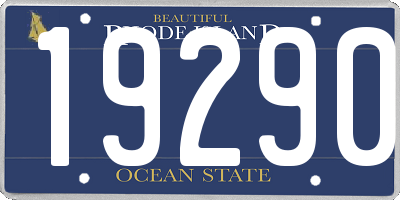 RI license plate 19290