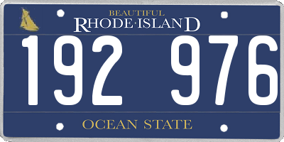 RI license plate 192976