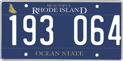 RI license plate 193064